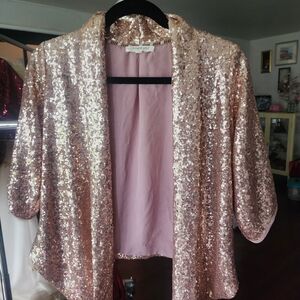 Living Doll Pink Sequin Top